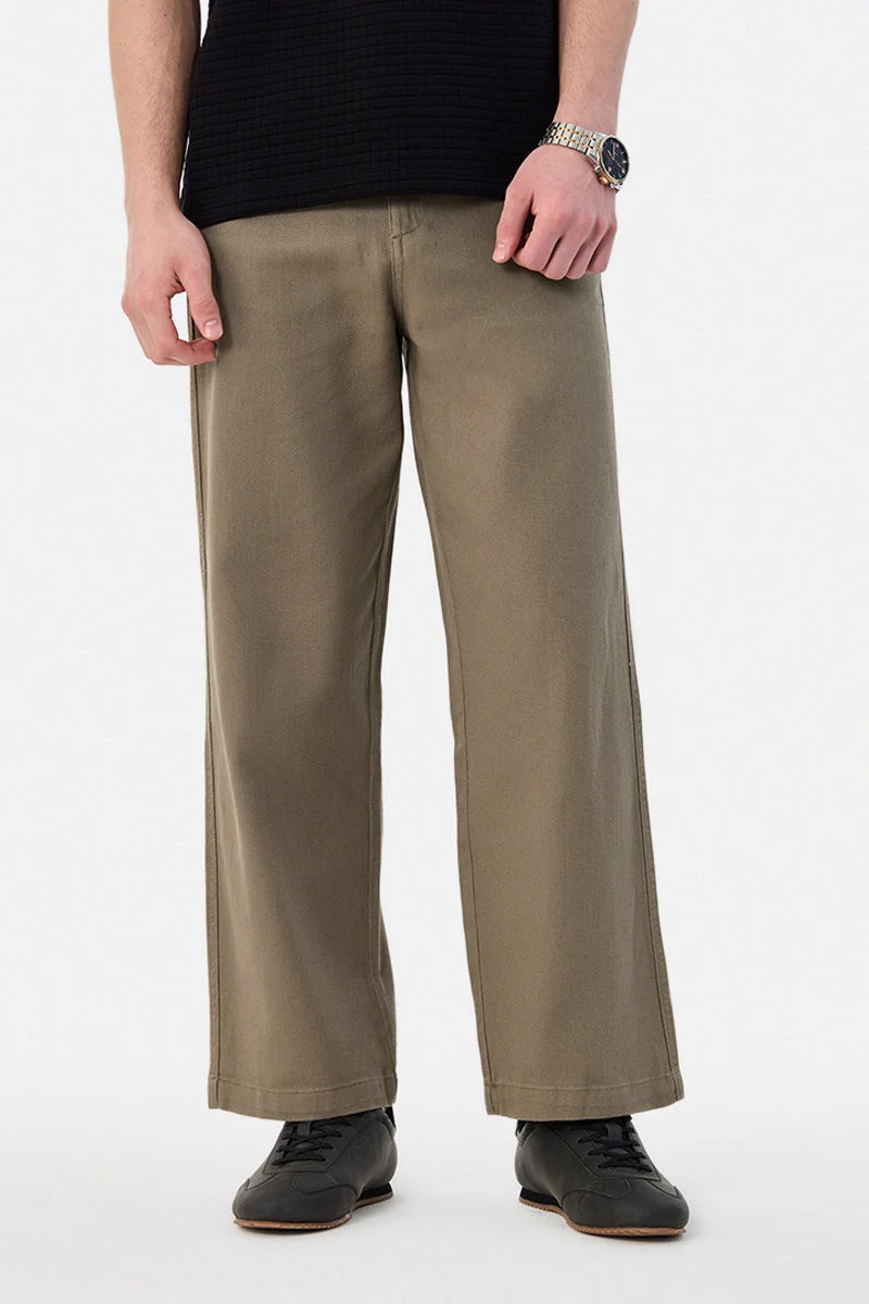 SNITCH 100% Cotton Relaxed Fit Trousers